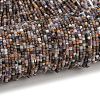 Natural Purple Fluorite Beads Strands G-RM2025-D51-2x2mm-2