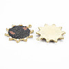 Rack Plating Printed Alloy Pendants LS-ENAM-Q445-010A-NR-2