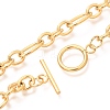 Unisex Vacuum Plating 304 Stainless Steel Figaro Chain Necklaces X-NJEW-H215-03G-2