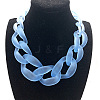Frosted Acrylic Chunky Twisted Chain Necklacs for Women FS-WG1B9A7-06-1