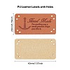 PU Leather Labels DIY-FG0001-32-2