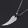 Non-Tarnish 201 Stainless Steel Pendant Necklaces NJEW-S105-JN536-45-1-1