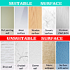Translucent PVC Self Adhesive Wall Stickers STIC-WH0015-334-7