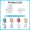 96Pcs 8 Colors Electroplate Glass Beads EGLA-PH0001-78-4