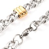 304 Stainless Steel Figaro Chain Necklaces for Women NJEW-G140-12GP-3