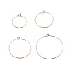 24Pcs 4 Size 316L Surgical Stainless Steel Hoop Earring Findings X1-STAS-ZZ0001-03RG-1