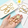 6Pcs 2 Styles Brass Locking Carabiner KK-YW0004-75-5