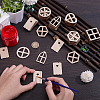 60Pcs 6 Styles Wood Elf Door WOOD-WR0001-29-3