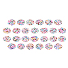 Craftdady 1300Pcs 26 Style Opaque White Acrylic Beads SACR-CD0001-02-15