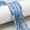 Natural Dyed White Jade Beads Strands G-C179-A6mm-10-1