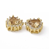 Rack Plating Brass Micro Pave Cubic Zirconia Beads KK-C007-12G-05-3