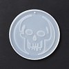 DIY Skull Pendant Silicone Molds DIY-E049-03-4