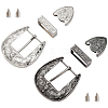 2 Sets 2 Colors Belt Zinc Alloy Buckle Sets FIND-CY0001-30-1