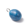 Crackle Opaque Acrylic Beads PALLOY-JF03800-02-4