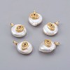 Natural Cultured Freshwater Pearl Pendants PEAR-F008-28G-1