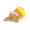 Halloween Theme 304 Stainless Steel Enamel Pendants STAS-L296-01G-2