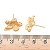 Brass Stud Earring Findings KK-D024-06G-3