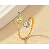 Brass Crystal Rhinestone Cuff Toe Rings FS-WG20A77-01-1