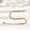 304 Stainless Steel Snake Chains Bracelets for Women BJEW-A158-02E-G-2
