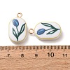 Printed Alloy with Acrylic Pendants AL-CBAE25B-04A-G-2