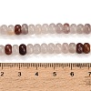 Natural Violet Strawberry Quartz Smooth Rondelle Beads Strands GG-CBA792A-H01-4x6mm-3