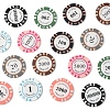 16Pcs 8 Colors Opaque Acrylic Pendants OACR-FS0002-21-2