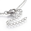 304 Stainless Steel Pendant Necklaces NJEW-O108-15P-3