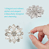 30Pcs Alloy Rhinestone Shank Bottons BUTT-HY0001-14S-3