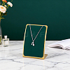 Stainless Steel Cambered Back Single Necklace Display Stands ODIS-WH0099-220B-4