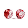 Transparent Crackle Acrylic Beads CACR-N002-20B-1