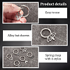 12Pcs 6 Styles Bat Alloy Shoes Charms HJEW-PH01975-4