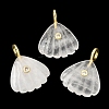 Natural Quartz Crystal Carved Pendants X-G-C282-05E-1