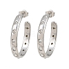 304 Stainless Steel Rhinestone Stud Earrings SA-CBA0ADC-01P-2