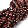 Natural Mahogany Obsidian Round Bead Strands G-P075-26-6mm-1