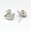 Tarnish Resistant 304 Stainless Steel Stud Earring Findings STAS-I010-10-1