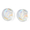Electroplate Transparent  Glass Beads GLAA-N035-036-K01-3
