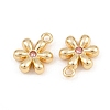 Rack Plating Alloy Rhinestone Pendants PALLOY-T096-08G-04-2