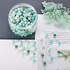 400Pcs 4 Colors Opaque Acrylic Beads MACR-SZ0001-79B-3