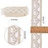 Mesh Embroidered Lace Trim OCOR-WH0073-48-2