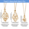 2 Bags 304 Stainless Steel Macrame Pouch Necklace Making for Gemstone Nuggets NJEW-SC0001-85-2