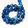 Natural Stripe Agate Beads Strands X-G-G581-10mm-05-2
