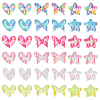 ARRICRAFT 72Pcs 18 Style Fabric & Sequin Ornament  Accessories DIY-AR0002-23-1