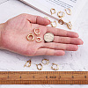 Fashewelry 14Pcs 7 Styles Brass Hoop Earrings KK-FW0001-07-5