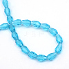 Transparent Glass Bead Strands GLAA-R168-8x11-01C-3