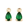 Brass Micro Pave Cubic Zirconia Pendants KK-K374-07G-01-1