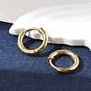 Ion Plating(IP) 304 Stainless Steel Hoop Earrings EJEW-P177-G-06-2