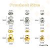 304 Stainless Steel Spacer Beads & Bead Tips Set STAS-CJ0002-55-8