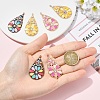 6Pcs 3 Colors Alloy Enamel Pendants FIND-YW0009-99-5