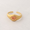 304 Stainless Steel Cuff Rings RJEW-S651-01G-1
