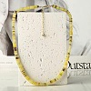 Natural Mustard Stone Disc Heishi Beaded Necklaces for Women IG0638-2-1